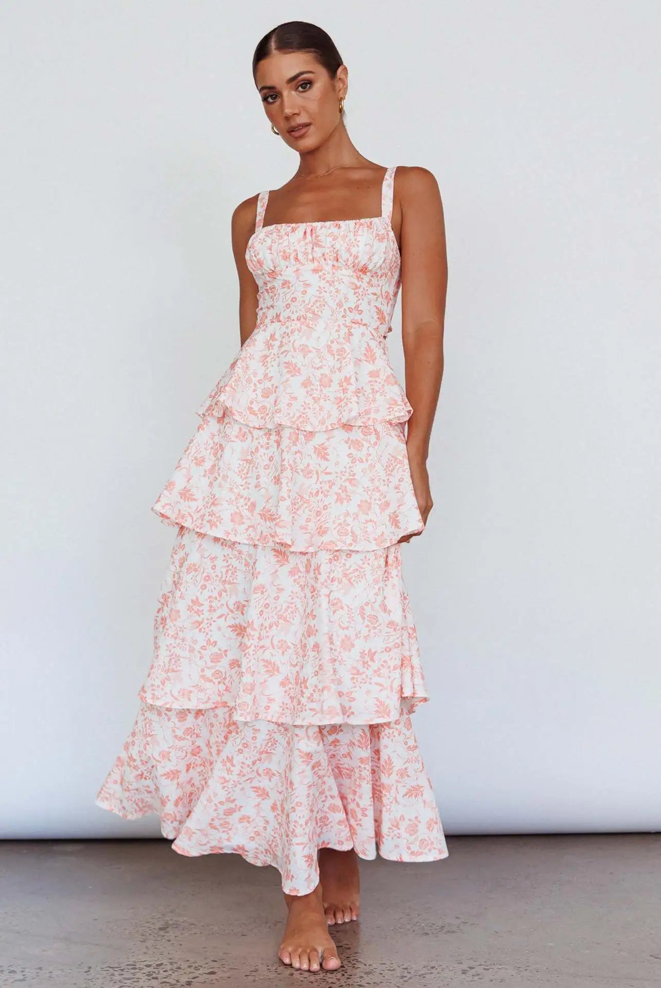 Floral Tiered Summer Dress